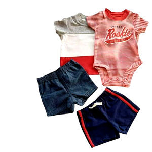 Carter’s 9M Baby Boys 4 Piece Rookie Of The Year Shorts Sets + Free Shipping
